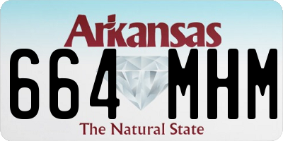 AR license plate 664MHM