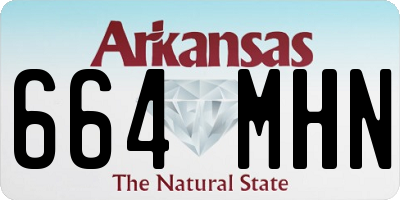 AR license plate 664MHN