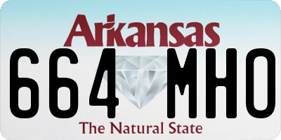 AR license plate 664MHO