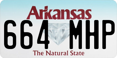 AR license plate 664MHP
