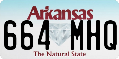 AR license plate 664MHQ