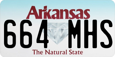 AR license plate 664MHS