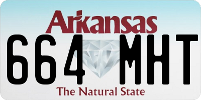 AR license plate 664MHT