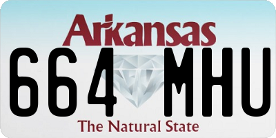 AR license plate 664MHU