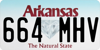 AR license plate 664MHV