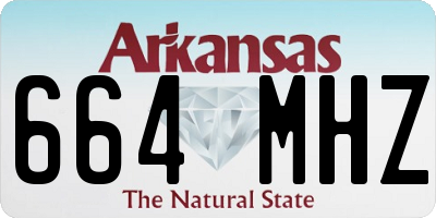 AR license plate 664MHZ
