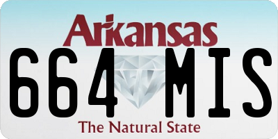 AR license plate 664MIS