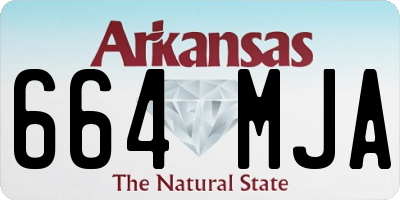 AR license plate 664MJA