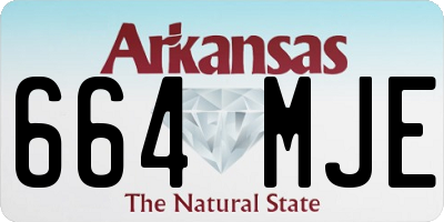 AR license plate 664MJE