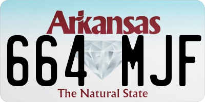AR license plate 664MJF