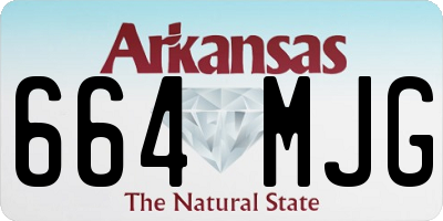 AR license plate 664MJG