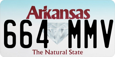 AR license plate 664MMV