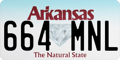 AR license plate 664MNL