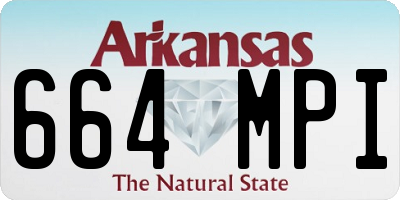AR license plate 664MPI