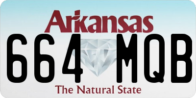 AR license plate 664MQB