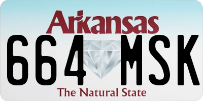 AR license plate 664MSK
