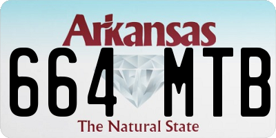 AR license plate 664MTB