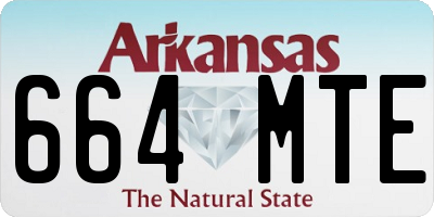 AR license plate 664MTE