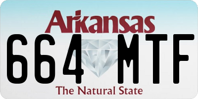 AR license plate 664MTF