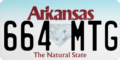 AR license plate 664MTG