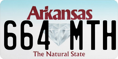 AR license plate 664MTH