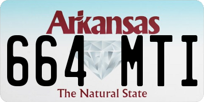 AR license plate 664MTI