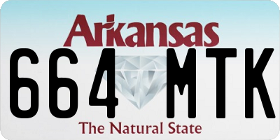 AR license plate 664MTK