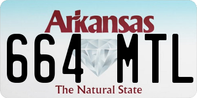 AR license plate 664MTL