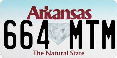 AR license plate 664MTM