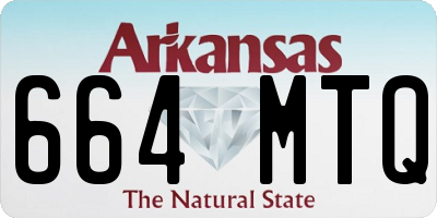 AR license plate 664MTQ