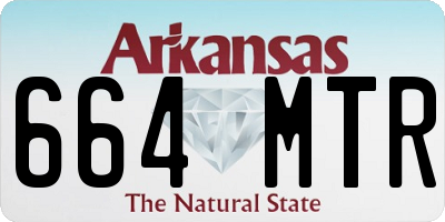 AR license plate 664MTR