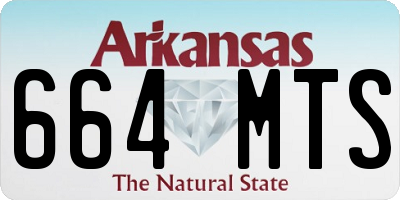 AR license plate 664MTS