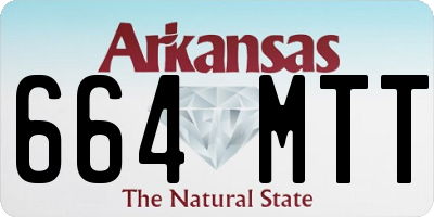 AR license plate 664MTT