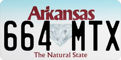 AR license plate 664MTX