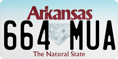 AR license plate 664MUA