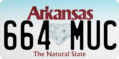 AR license plate 664MUC