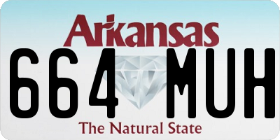 AR license plate 664MUH