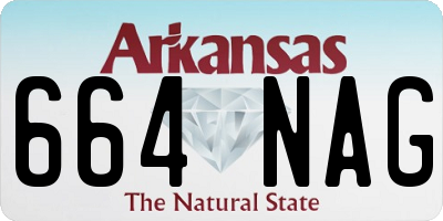 AR license plate 664NAG