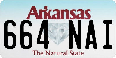 AR license plate 664NAI