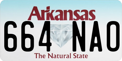 AR license plate 664NAO