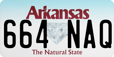 AR license plate 664NAQ