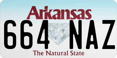 AR license plate 664NAZ