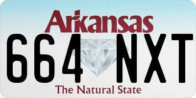 AR license plate 664NXT