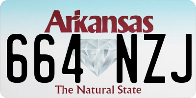 AR license plate 664NZJ