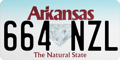 AR license plate 664NZL