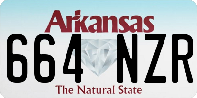 AR license plate 664NZR