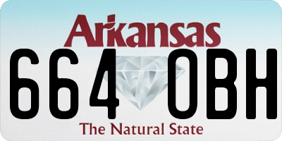 AR license plate 664OBH