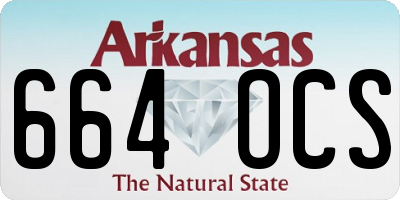 AR license plate 664OCS