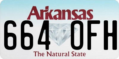 AR license plate 664OFH