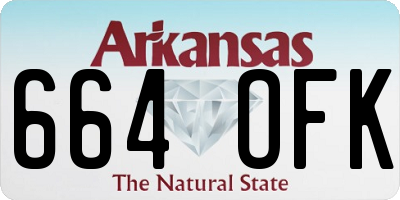 AR license plate 664OFK
